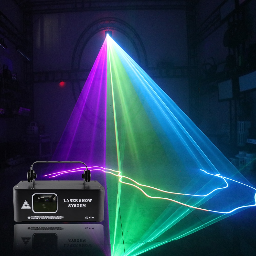500MW RGB Laser Light 3D Laser Disco Lights Party Lights Professional Lighting Stage Lighting Effect Commercial