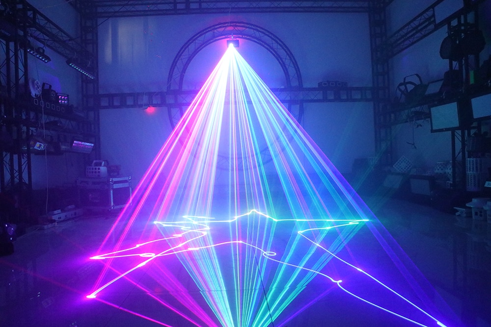 500MW RGB Laser Light 3D Laser Disco Lights Party Lights Professional Lighting Stage Lighting Effect Commercial