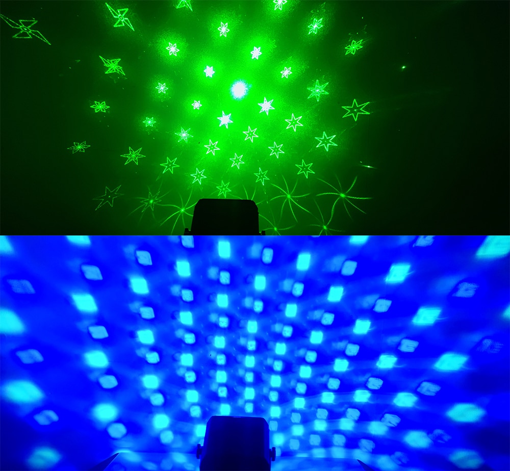 Magic Ball Laser 2in1 Effect Light Stage Party Light Christmas DJ Projection Music Rhythm Pattern Light Laser Light