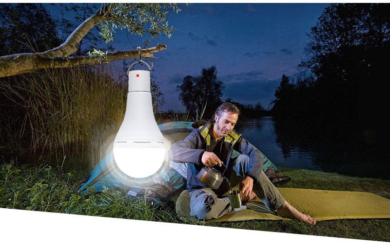 7W 9W 480 600LM Portable LED Solar Remote Control Bulb Solar Light Home Outdoor Lighting LED Solar Bulb Light Garden Light