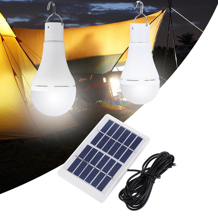 7W 9W 480 600LM Portable LED Solar Remote Control Bulb Solar Light Home Outdoor Lighting LED Solar Bulb Light Garden Light