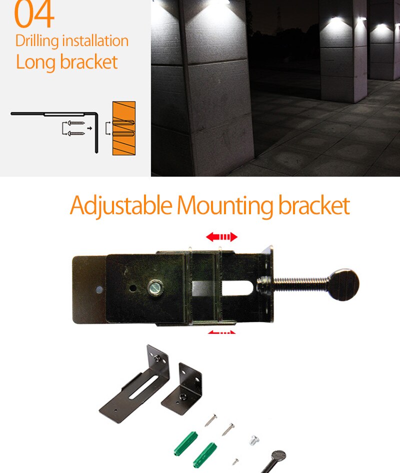 Outdoor Solar Light UFO Wall Mounted Solar Light Street Light Household Outdoor Lighting Garden Fence Bar Light LED Garden Light