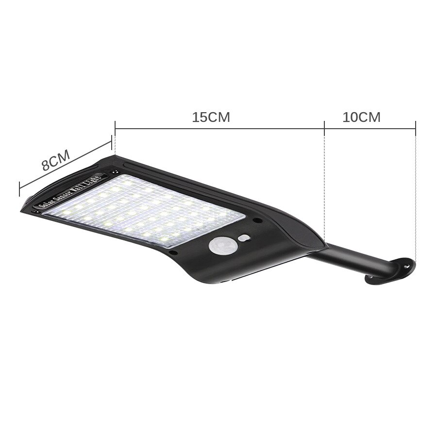 36led solar lamp outdoor rotating solar wall lamp human induction street lamp courtyard street lamp