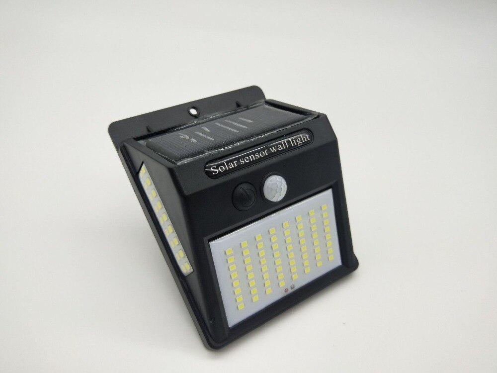 PIR Motion Sensor Solar Powered Sunlight Street Light 140 100 LED Solar Light Outdoor Solar Lamp for Garden Decoration