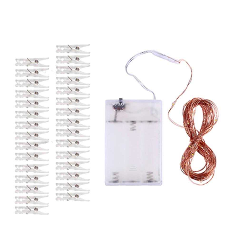 LED String Lights 5m/10m Photo Clip Lamp Fairy Lights Outdoor Battery Operated Garland Christmas Party Wedding Xmas Decoration