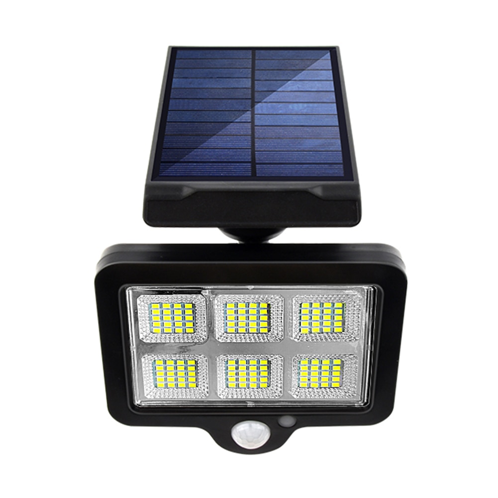 LED Solar Wall Light Outdoors Motion Sensor Waterproof Garden Lighting + 5m Extension Cable Courtyard Fence Driveway Street Lamp