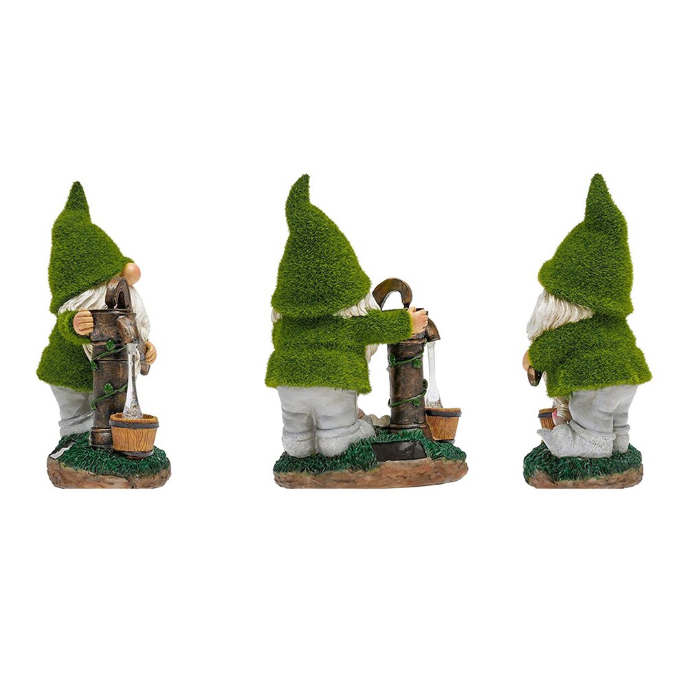 Cartoon Gnome Dwarf Statue Garden Lighting Waterproof Resin Figurines Solar Light Outdoor Lawn Courtyard Night Decorative Lamp