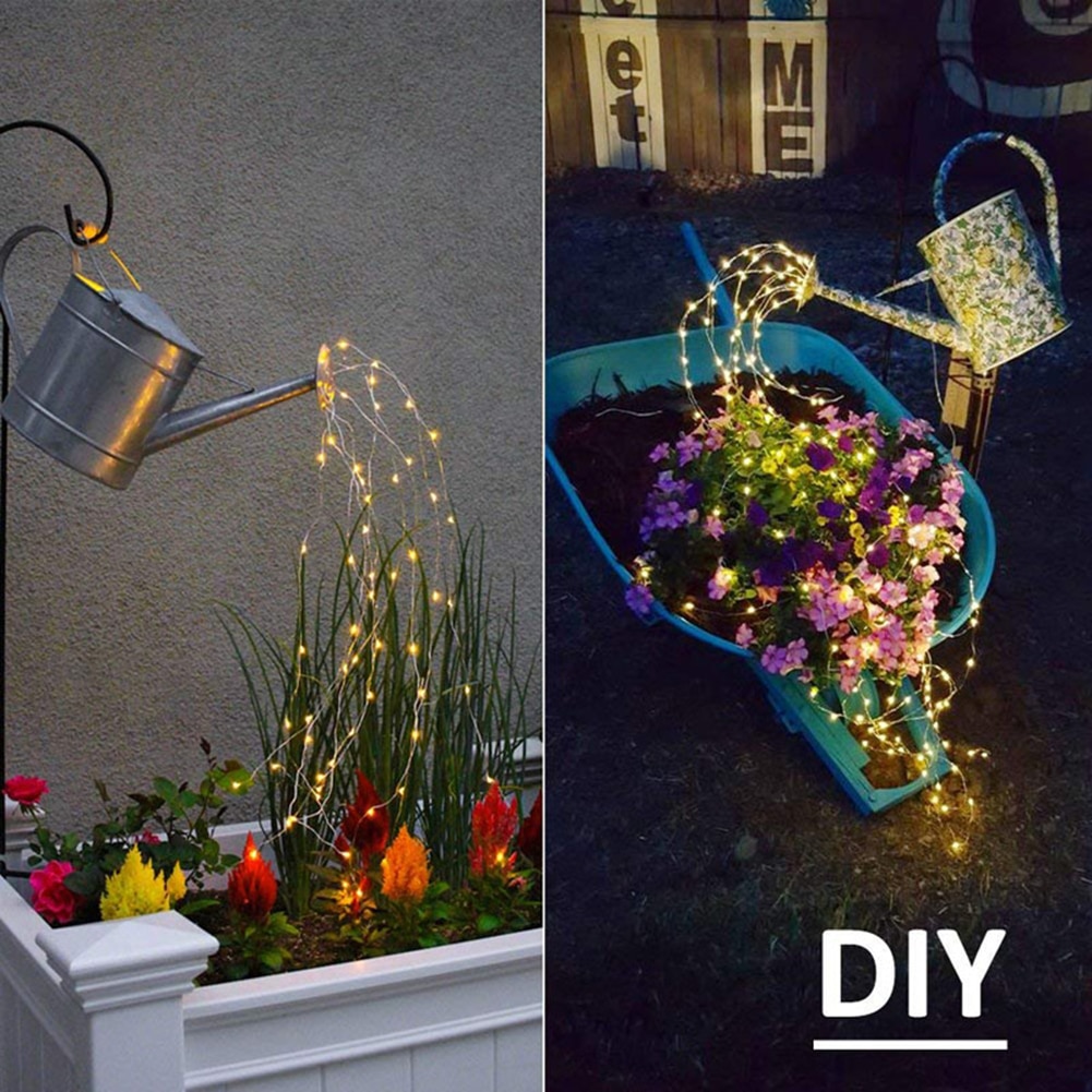 100/200 LED Fairy String Lights 8 Light Modes Waterfall for Christmas Tree Outdoor Garden Romantic Wedding Decor Vine Lighting