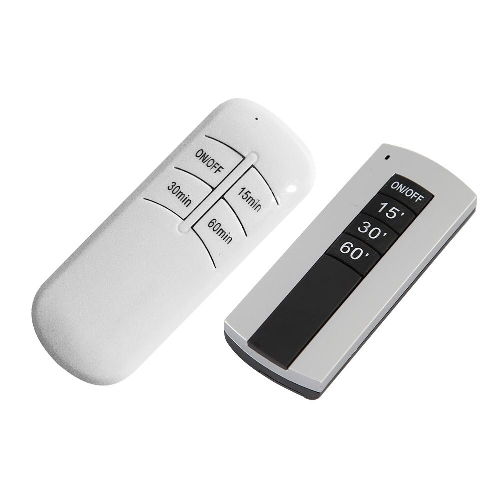 Wireless ON/OFF Lamp Remote Control 15 30 60 Minute Timer Switch Transmitter + Receiver for UVC Sterilizer Table Desk Light
