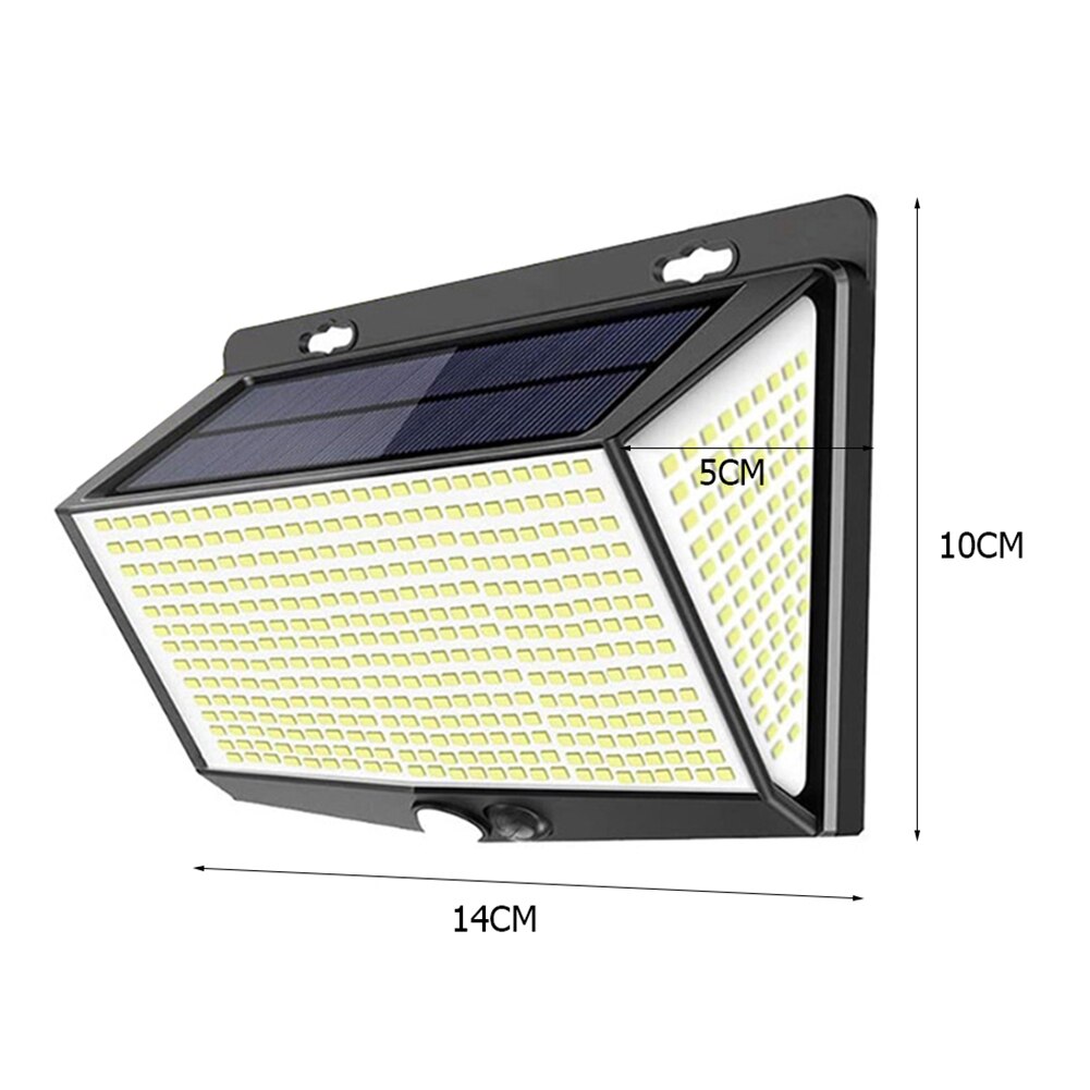 1/2Pcs 468 LED Solar Powered Light Outdoor Waterproof Motion Sensor Automatic Lighting Street Solar Wall Lamp Garden Decoration