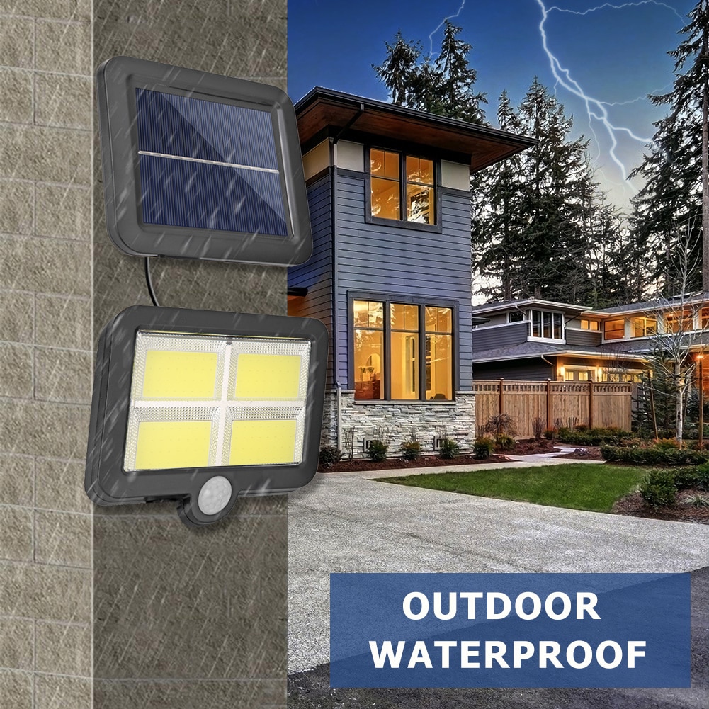 3 Modes 128LED Soalr light Outdoors Motion Sensor Wall Light IP65 Waterproof Spotlight Solar Powered Lamp Street Garden Light