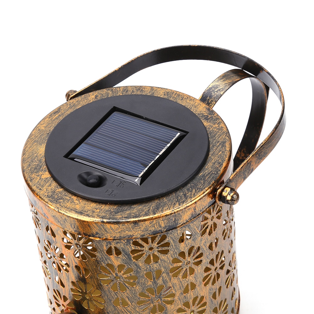 Kettle Shower Solar Lamp Hollow Wrought Iron Solar Light Outdoor Waterproof Courtyard Landscape Garden Decoration Lighting Lamp
