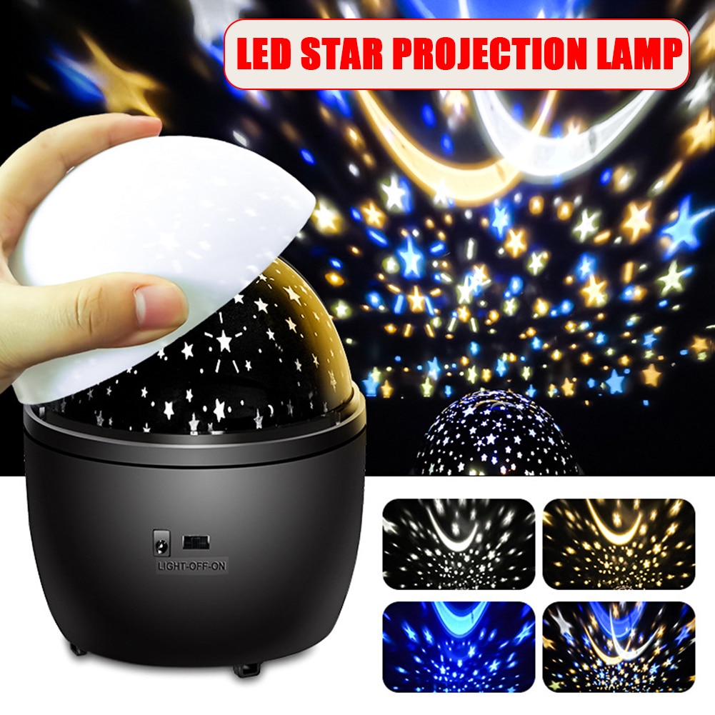 3 in 1 Star Sky Projector Star LED Night Light Music Player Waving Lights 360 Degree Rotation Night Lighting Lamp