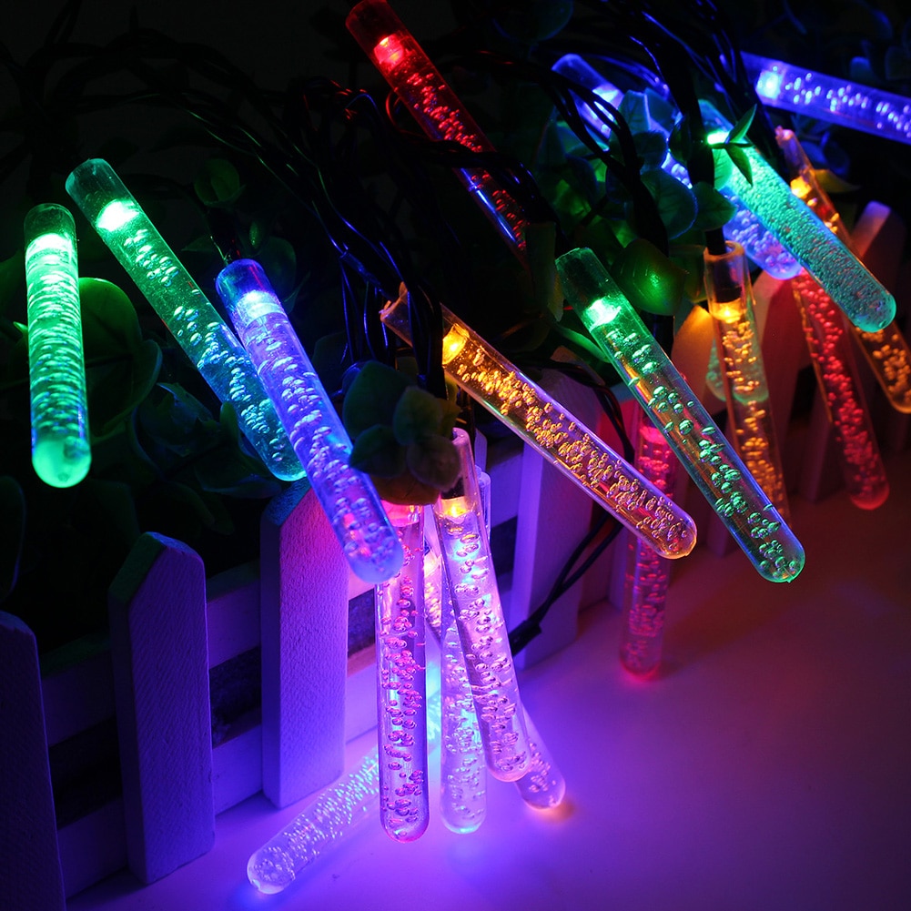 Outdoor Solar LED Lamps 3.5M 20 LED Ice Piton Lamp luces navidad Solar