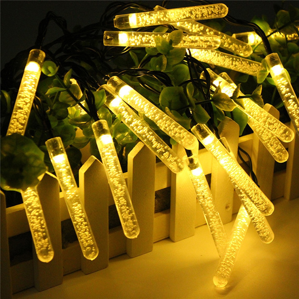 Outdoor Solar LED Lamps 3.5M 20 LED Ice Piton Lamp luces navidad Solar