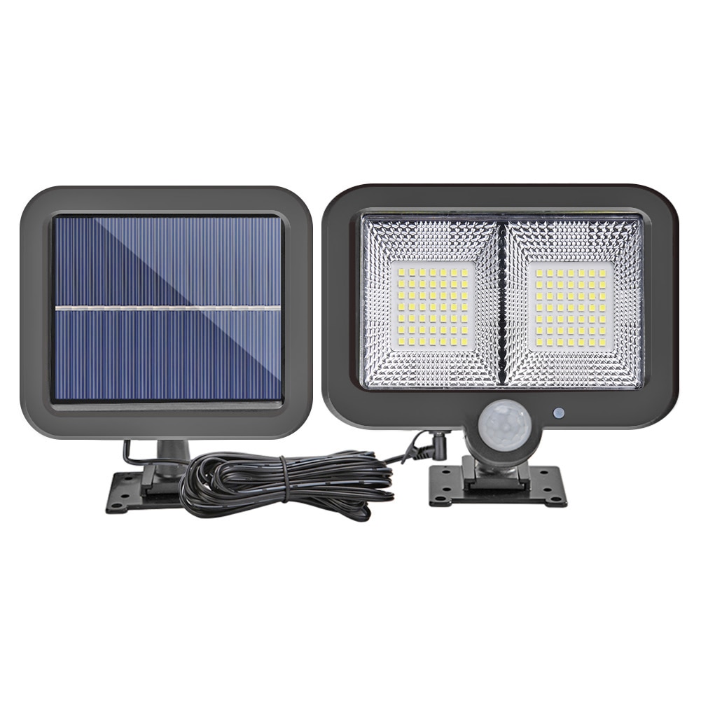 160LED Solar Powered Light Outdoors Waterproof PIR Motion Sensor Courtyard Street Lighting for Garden Decoration Solar Wall Lamp