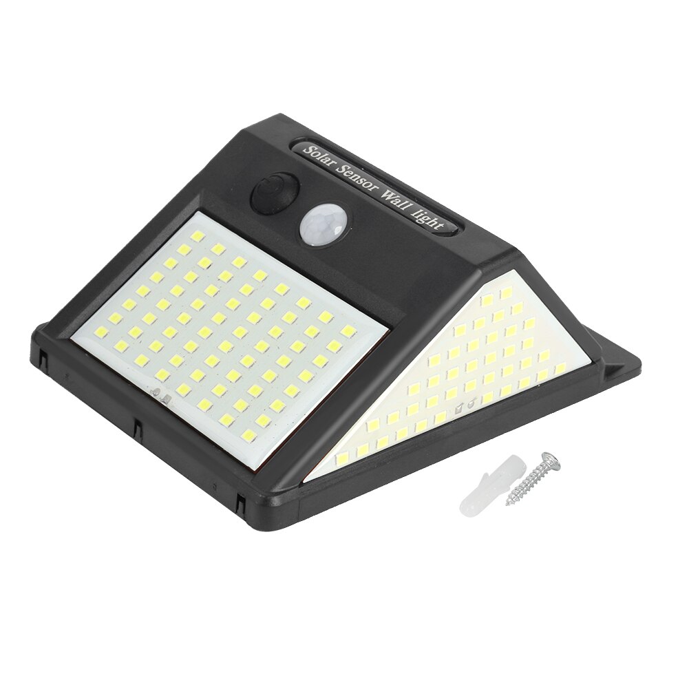 4Pcs 144LED Solar Wall Light Outdoors 3 Modes PIR Motion Sensor Waterproof Sunlight Yard Street Lights Garden Decoration Lamps