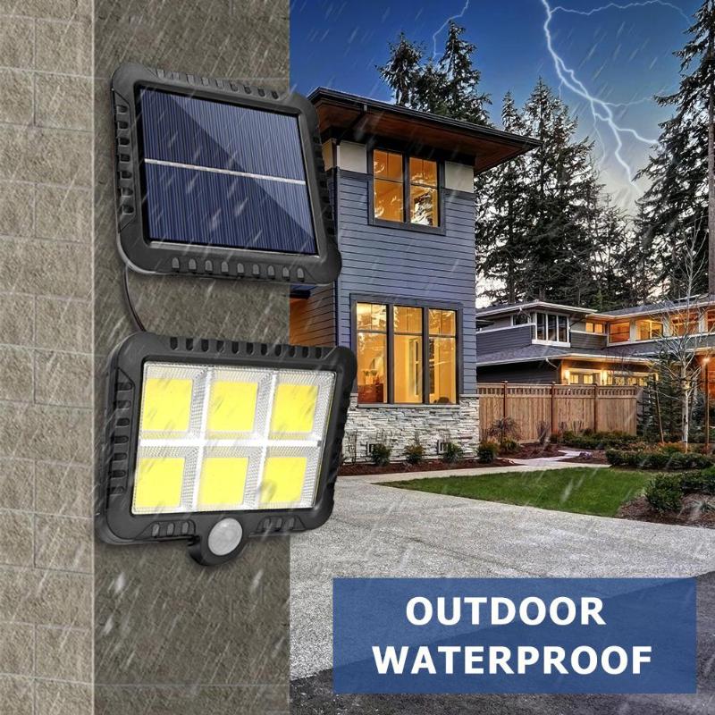 120LED Solar Light Outdoors Motion Sensor Wall Lamp Waterproof Spotlights Emergency Street Security Lamp Garden Decoration Light