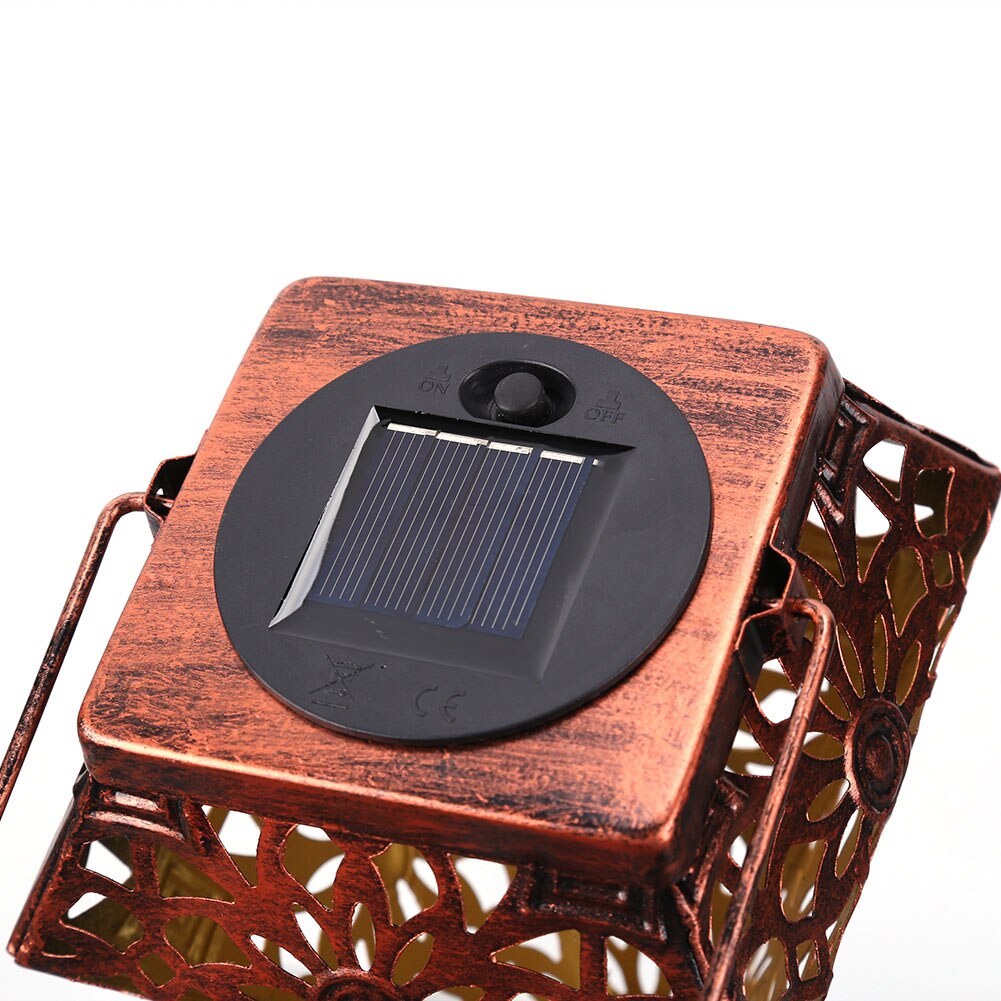 LED Solar Light Outdoors Polar Star Floor Lamp Iron Bohemian Fairy Lights 3D Projection Hollow Solar Lamp for Garden Decoration