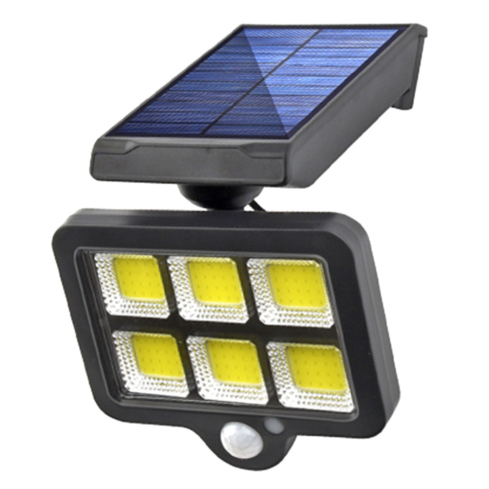 140COB Solar Light Outdoors Human Body Induction Solar Wall Lamp Waterproof Street Light Garden Yard Path Decoration Lighting