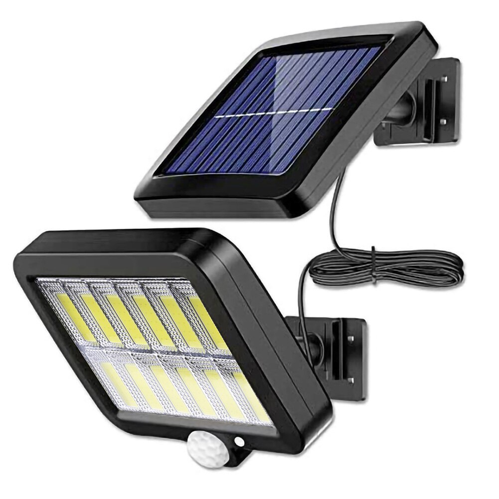 160LED Solar Powered Wall Light Outdoors Waterproof PIR Motion Sensor Lighting Courtyard Street Solar Lamp for Garden Decoration