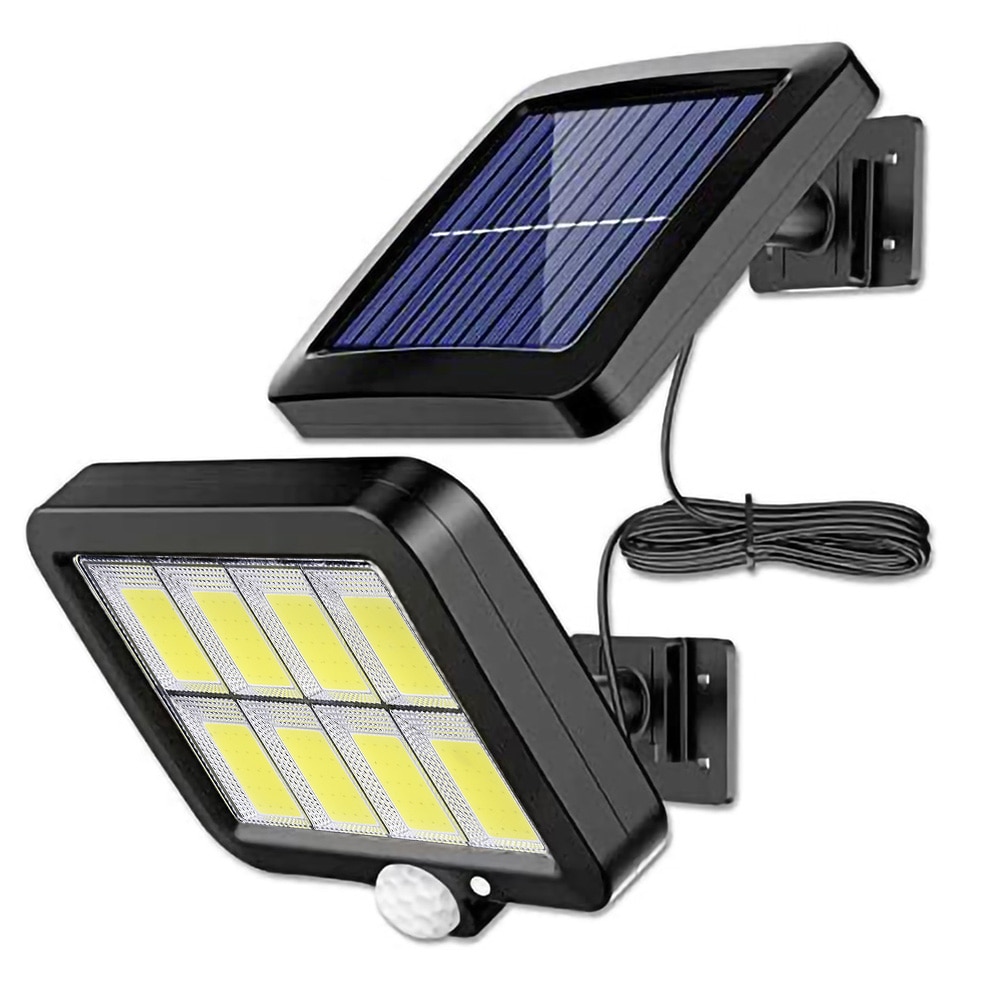 160LED Solar Powered Wall Light Outdoors Waterproof PIR Motion Sensor Lighting Courtyard Street Solar Lamp for Garden Decoration