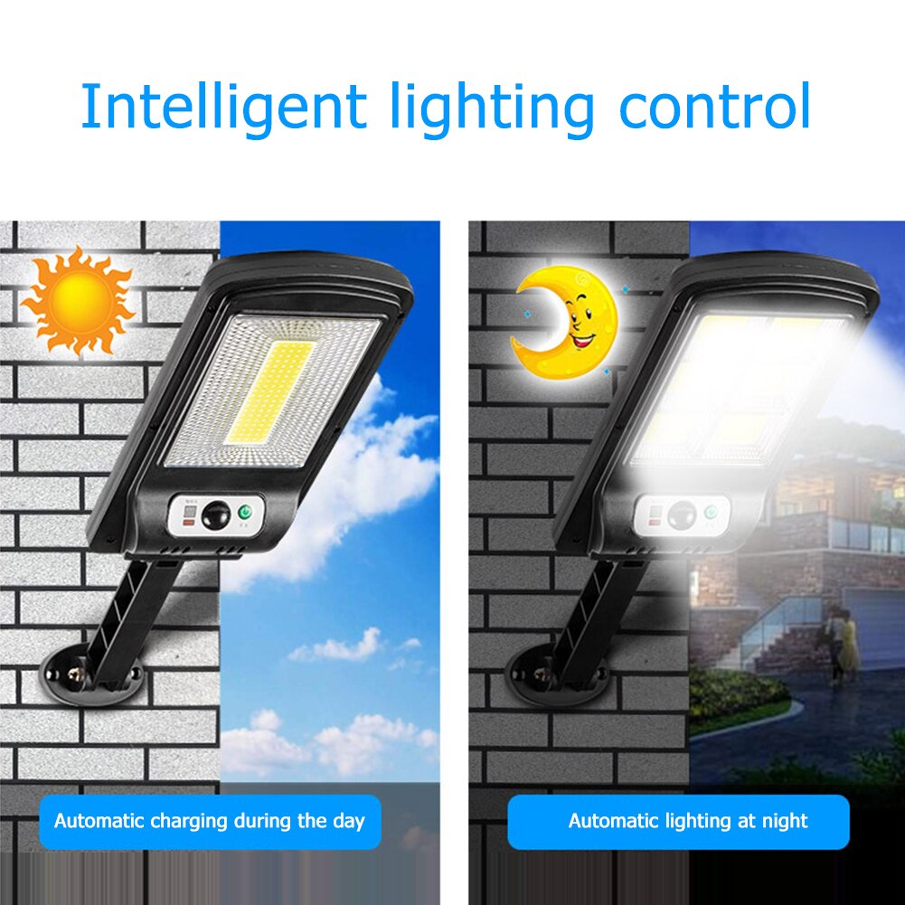 Automatic Solar Wall Light Outdoor Waterproof Solar Lamp Remote Control Motion Sensor Lamps Garden Courtyard Decoration Lighting