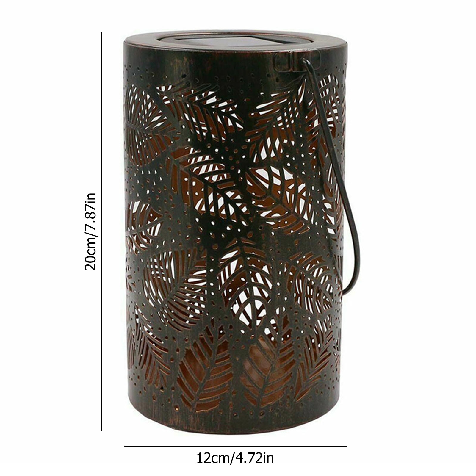 Solar Outdoor Lanterns Retro Hanging Light for Yard Tree Fence Patio Landscape with Handle Garden Decoration Waterproof LED Lamp