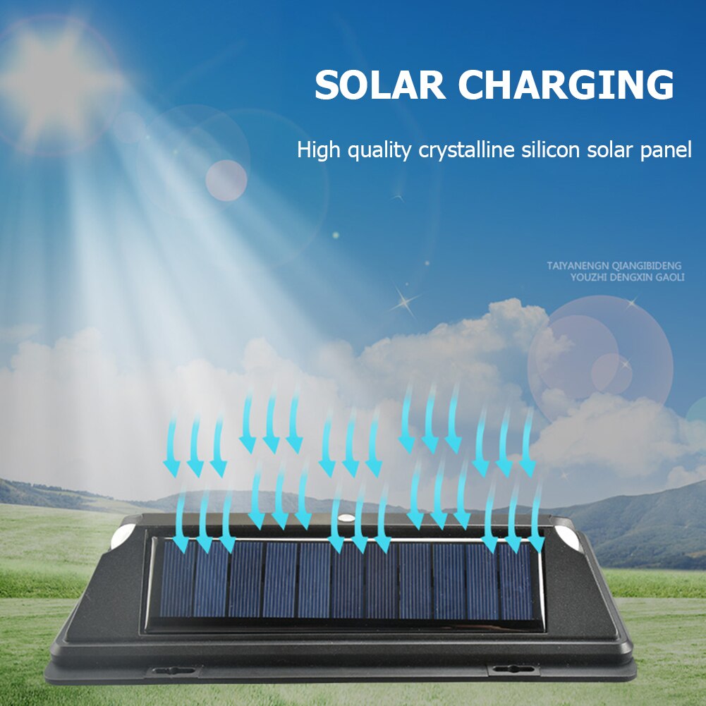 360/720 LED Solar Light Outdoors Waterproof Street Yard Wall Lamp Double PIR Motion Sensor Security Garden Decoration Lighting
