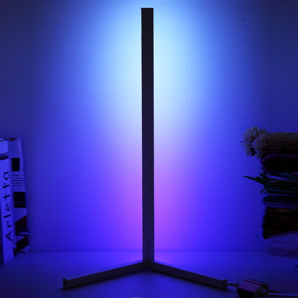 LED Floor Corner Standing Lamp RGB Night Light with Remote Control for Bedroom Living Room Club Party Home Atmosphere Decor Lamp