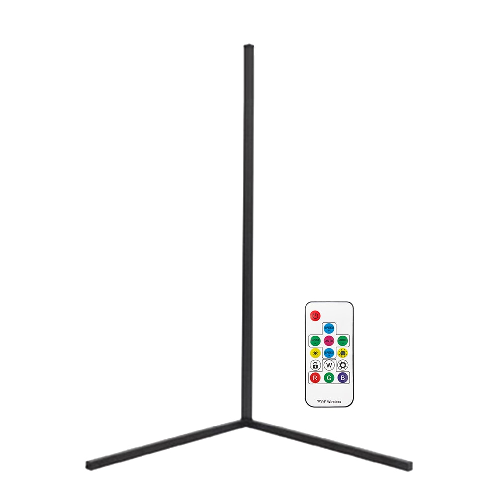LED Floor Corner Standing Lamp RGB Night Light with Remote Control for Bedroom Living Room Club Party Home Atmosphere Decor Lamp