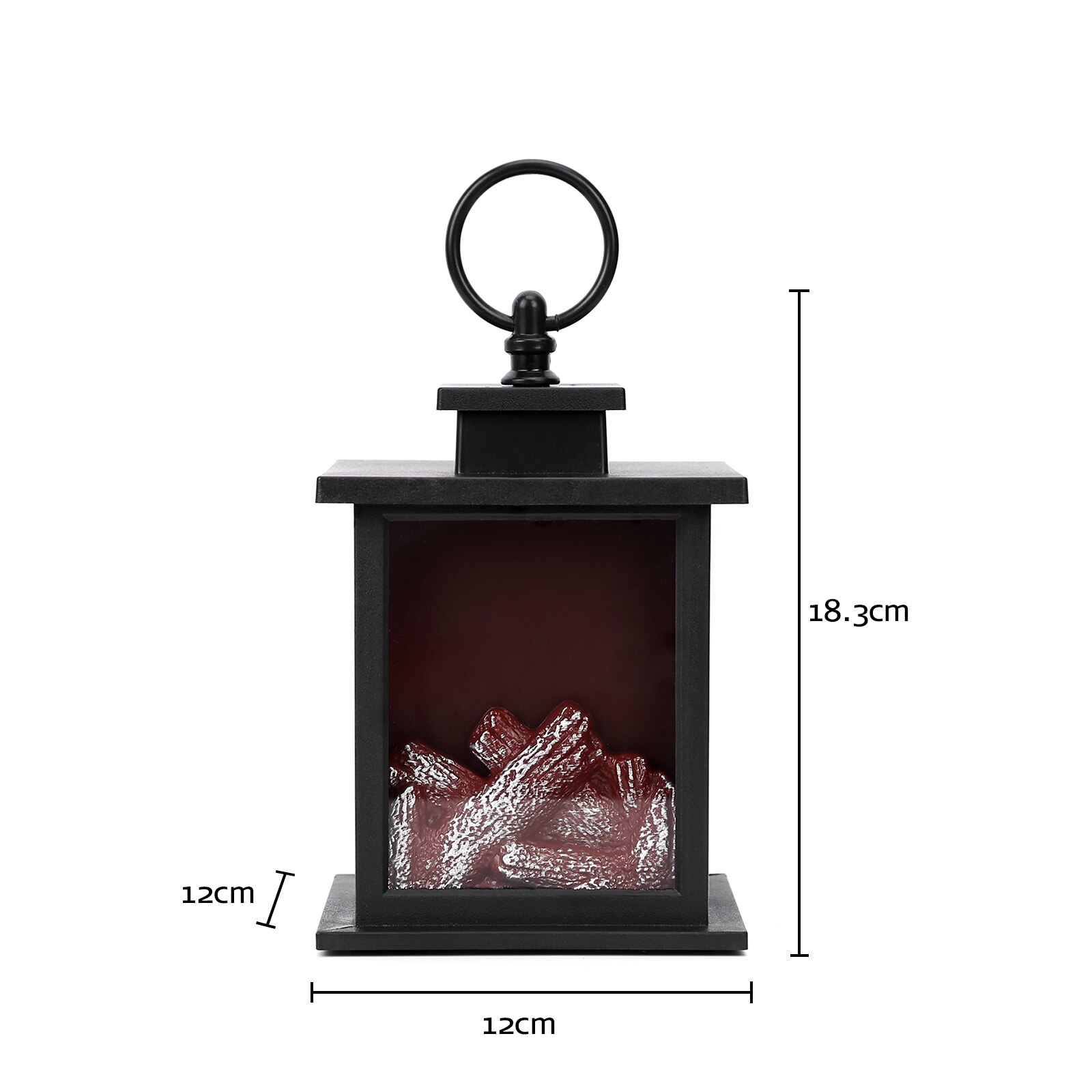 LED Flame Lantern Lamps Simulation Fireplace Flame Effect Night Lights USB Or Battery Powered Hanging Lamp For Living Room Decor