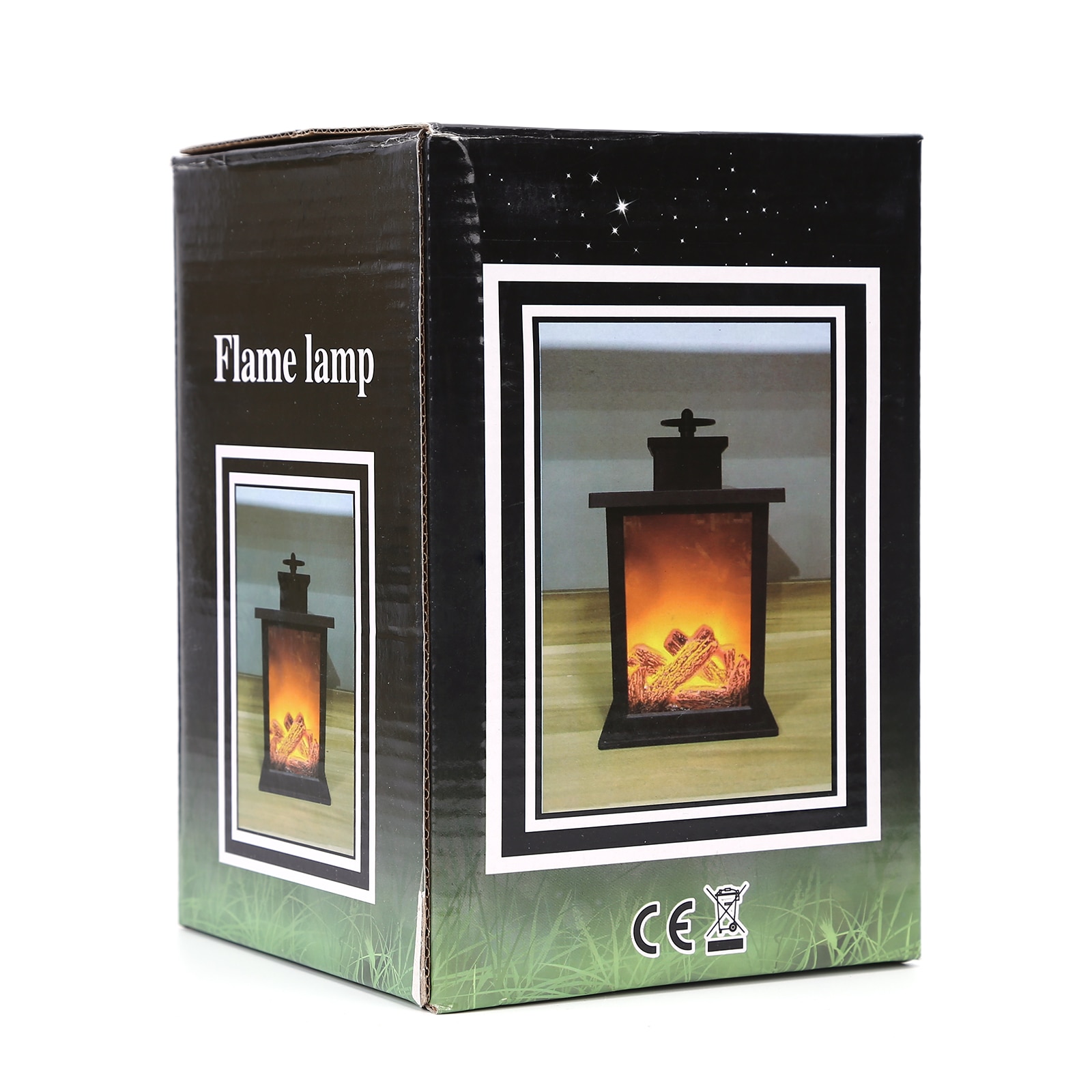 LED Flame Lantern Lamps Simulation Fireplace Flame Effect Night Lights USB Or Battery Powered Hanging Lamp For Living Room Decor