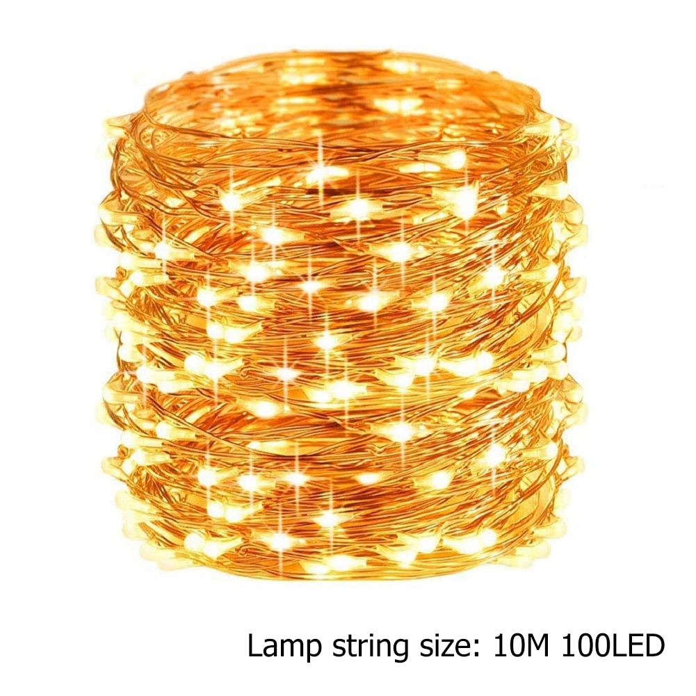 USB String Light Outdoor Fairy Light Christmas Holiday Festive Decoration Portable Home Party Decorative Garland Warm Lights