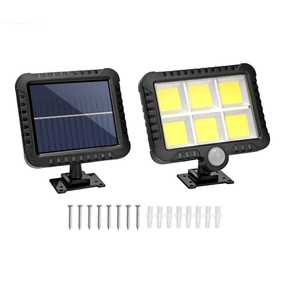 120LED Solar Powered Light Outdoors Motion Sensor Sunlight Waterproof Wall Emergency Street Security Lamp for Garden Decoration