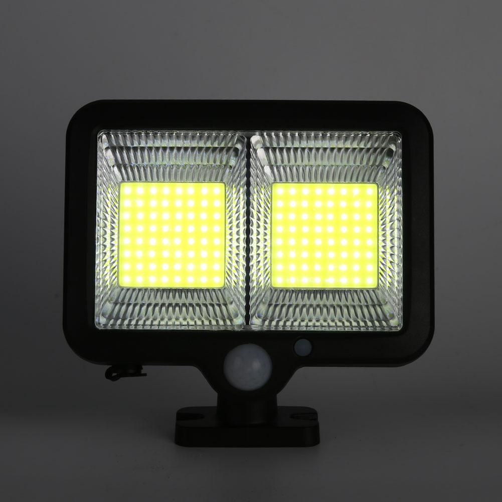 160LED Solar Powered Wall Lamp 3 Work Modes Solar Light Outdoors Waterproof Human Motion Sensor Street Garden Decoration Lamps