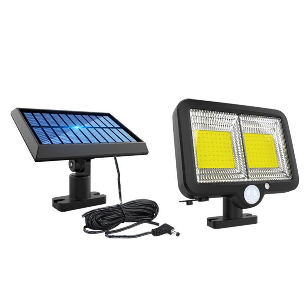 160LED Solar Powered Wall Lamp 3 Work Modes Solar Light Outdoors Waterproof Human Motion Sensor Street Garden Decoration Lamps