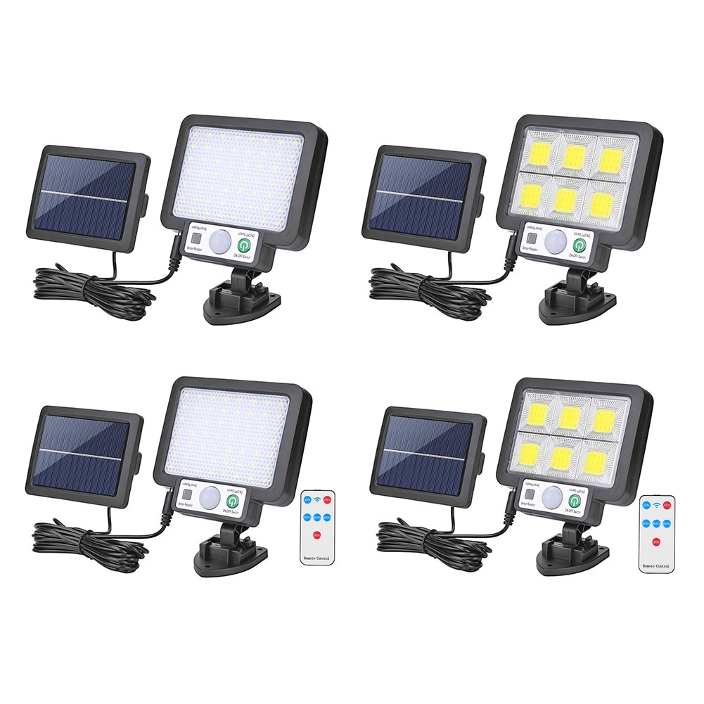 LED Split Solar Wall Light Waterproof Motion Sensor Induction Street Security Outdoor Solar Lamp Garden Decoration 56 LED/72 COB
