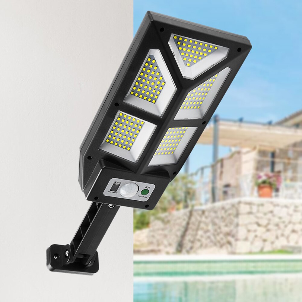 196/279 LED Solar Street Lights Outdoor Solar Lamps with 3 Modes LED/COB Waterproof Motion Sensor Remote Control for Garden Yard