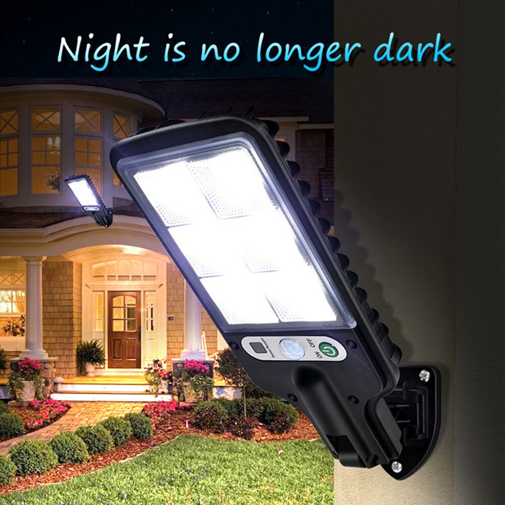 Solar Street Lights Outdoor Solar Lamps with 3 Modes LED/COB Waterproof Motion Sensor Remote Control for Garden Patio Path Yard