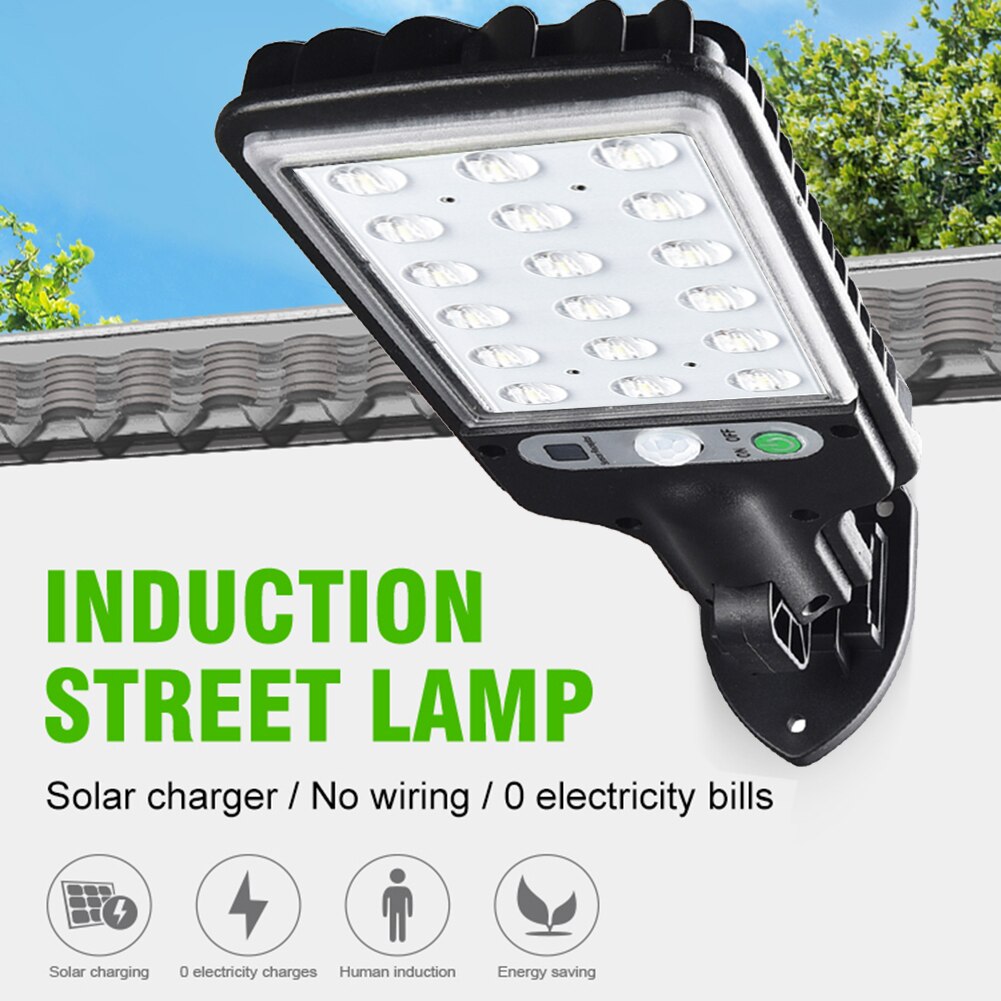 Solar Street Lights Outdoor Solar Lamps with 3 Modes LED/COB Waterproof Motion Sensor Remote Control for Garden Patio Path Yard