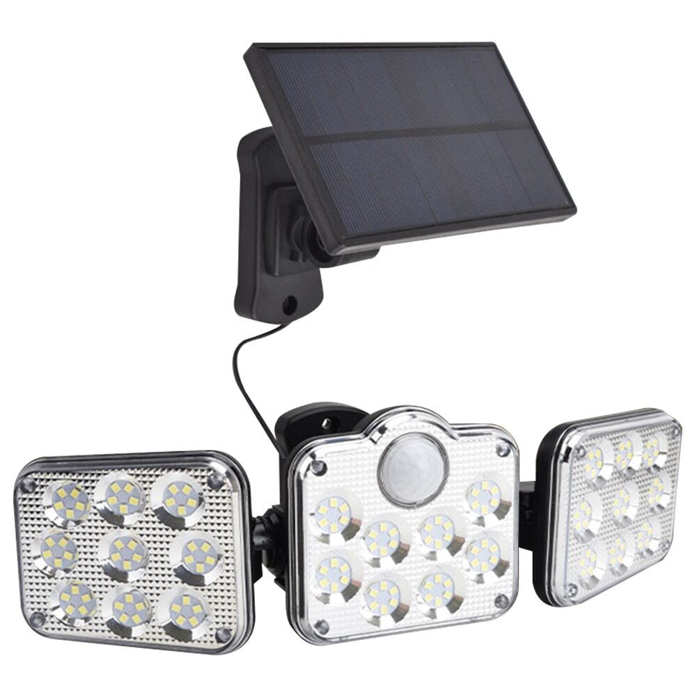 122/138LED Solar Lamp Outdoor Street Lights with Motion Sensor 3 Modes Rotatory Head Waterproof Wall Lamp for Garden Yard Garage