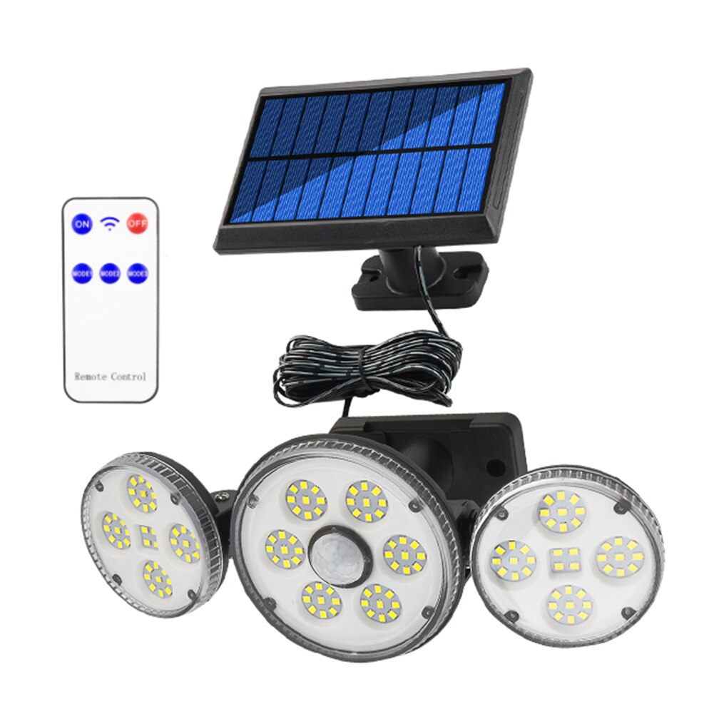 134/112/186/168LED Solar Lamp Outdoor Street Lights with Motion Sensor Rotatory Head Waterproof Wall Lamp for Garden Yard Garage