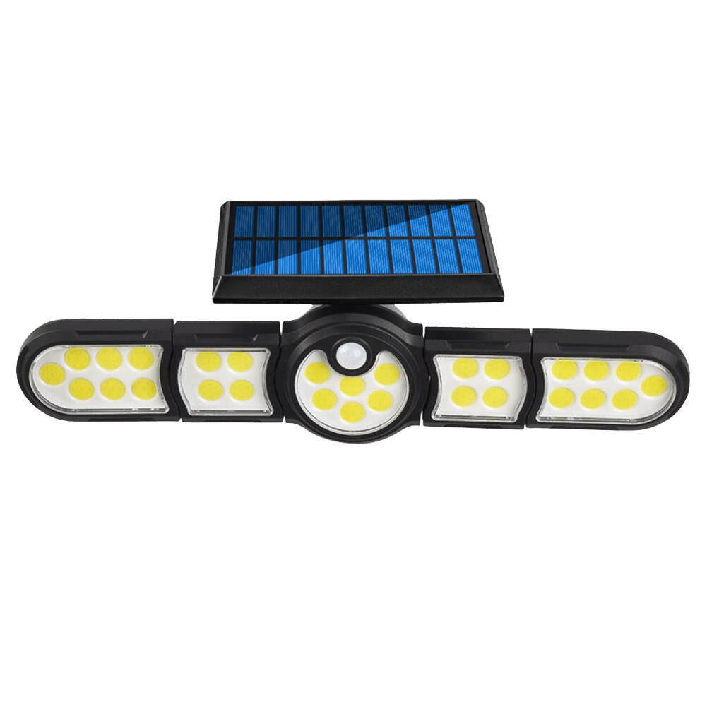 200/198/231LED Solar Street Lights Outdoor 6/5/4 Heads Wall Lamp PIR Motion Sensor Waterproof Solar Light for Garden Yard Garage