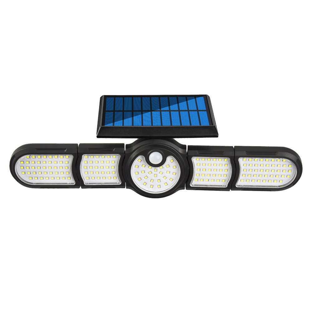 200/198/231LED Solar Street Lights Outdoor 6/5/4 Heads Wall Lamp PIR Motion Sensor Waterproof Solar Light for Garden Yard Garage