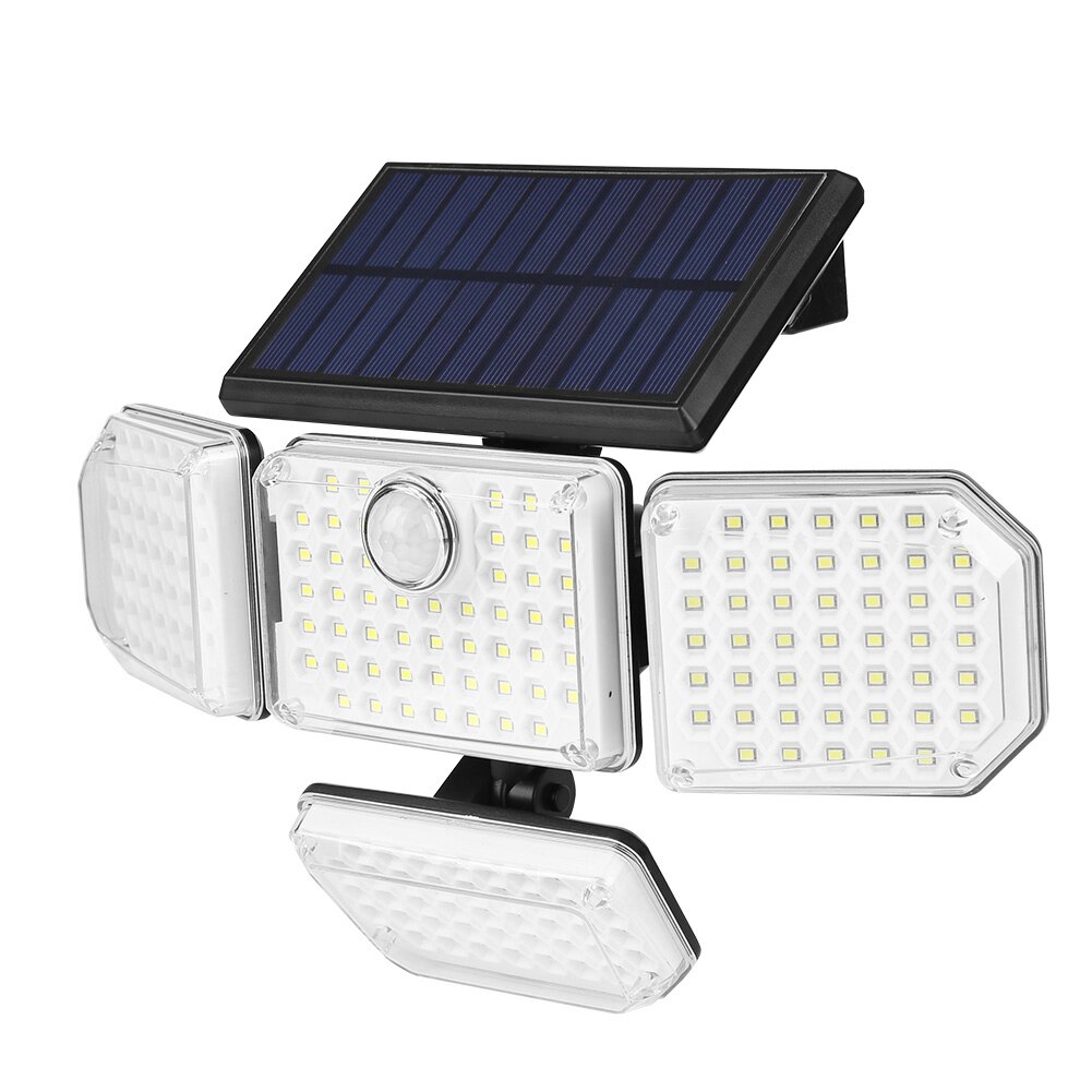 228/231LED Solar Street Lights Outdoor Rotatory Heads Wall Lamps PIR Motion Sensor Waterproof Solar Light for Garden Yard Garage