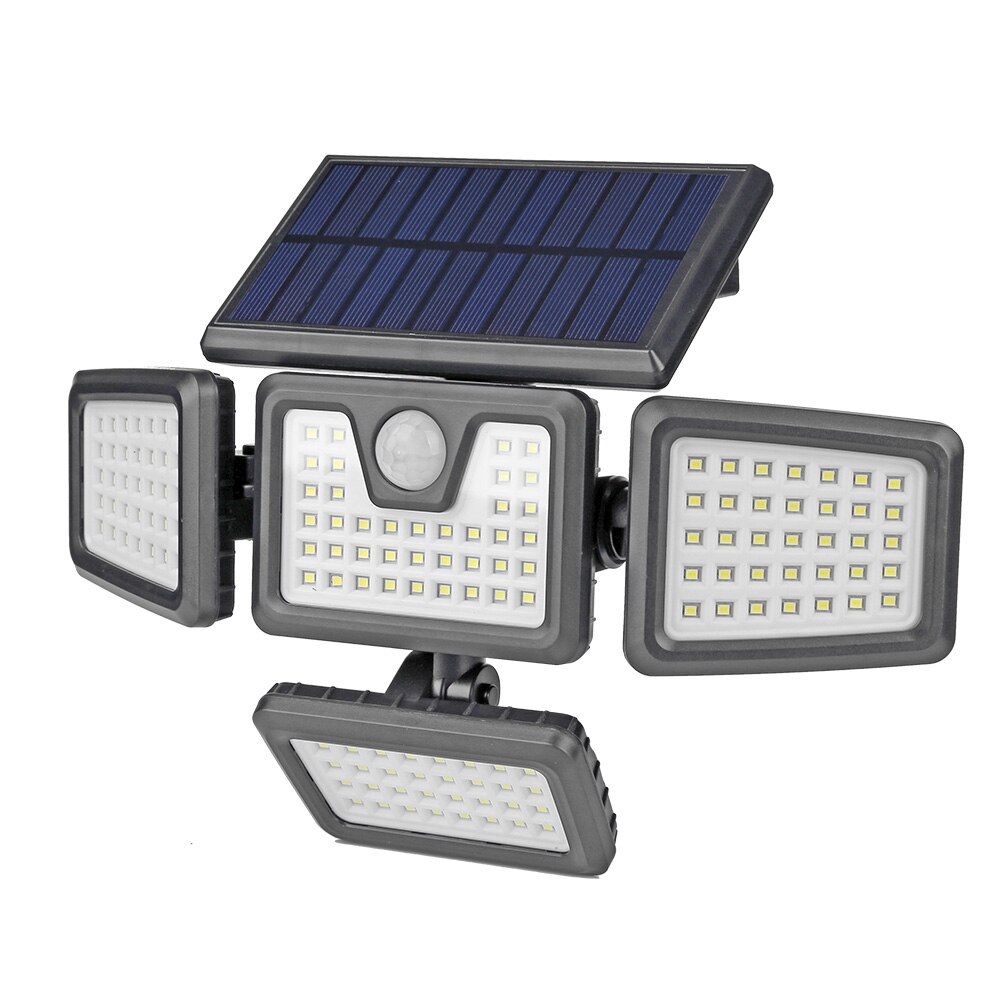 228/231LED Solar Street Lights Outdoor Rotatory Heads Wall Lamps PIR Motion Sensor Waterproof Solar Light for Garden Yard Garage