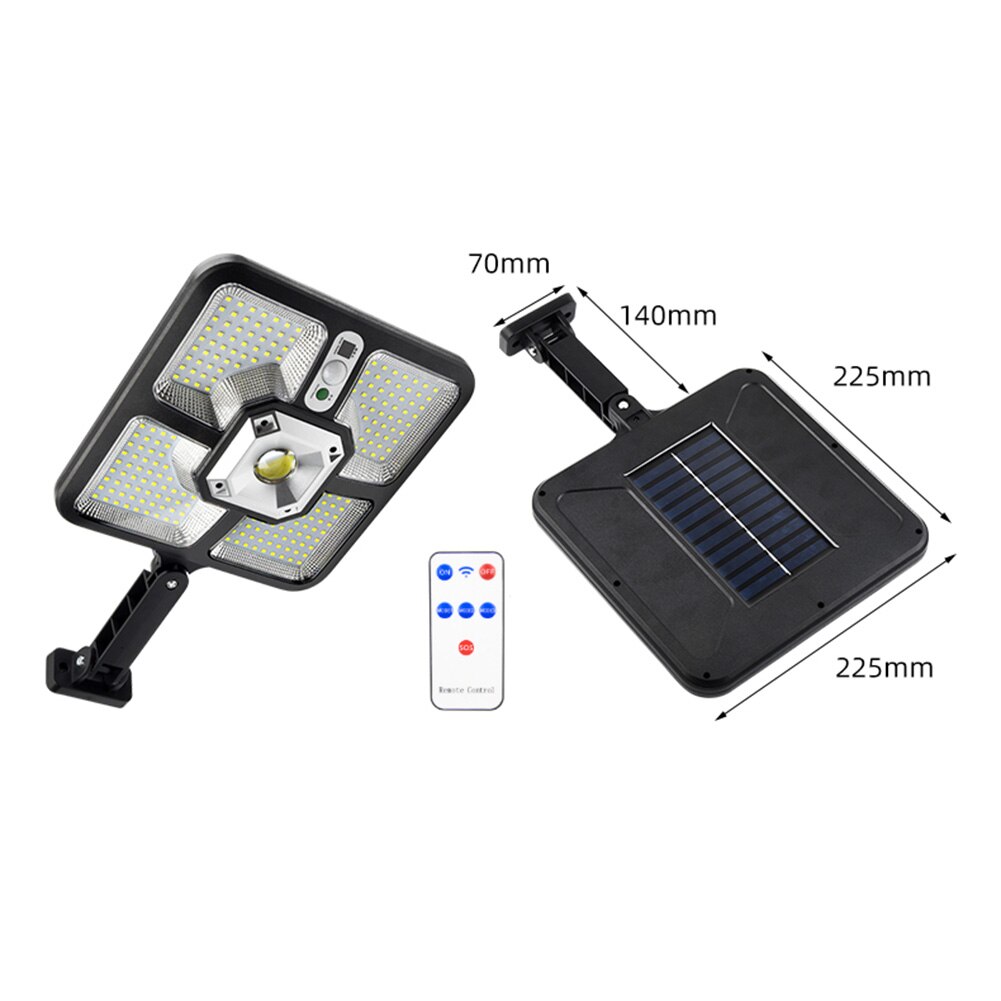 Solar Street Lights Outdoor Solar Lamp With 3 Light Mode Waterproof Motion Sensor Security Lighting for Garden Patio Path Yard