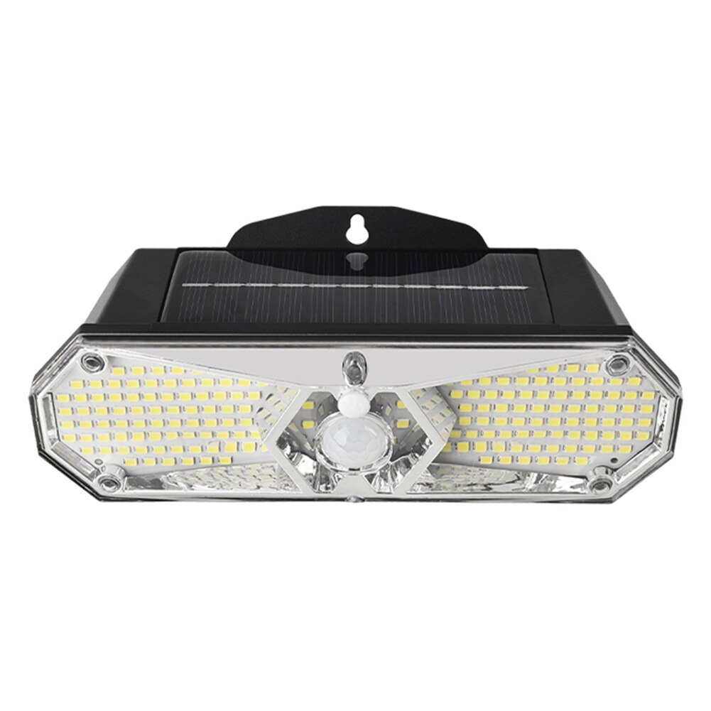168 LED Solar Powered Light Outdoor Waterproof Human Body Sensor 3 Modes Street Sunlight Solar Wall Lamp for Garden Decoration