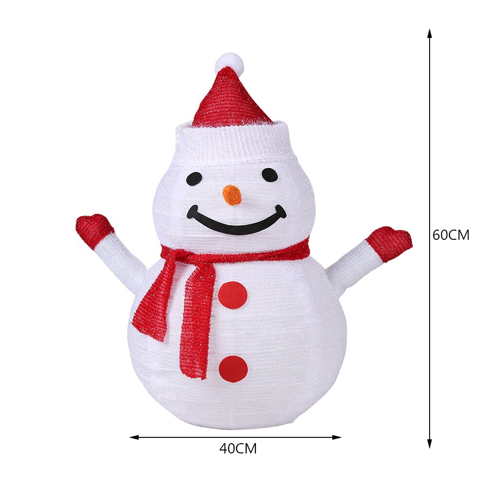 Christmas Snowman 40 LED Light Home Christmas Outdoors Garden Decoration Ornaments for new year Garden Landscape Lawn Lamp
